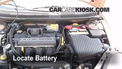 2001 Dodge Neon 2.0L 4 Cyl. Battery Replace